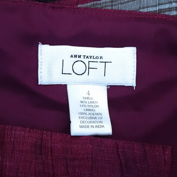 ANN TAYLOR LOFT Prom Dress With Ribbon Belt Size 4 - Picture 5 of 5